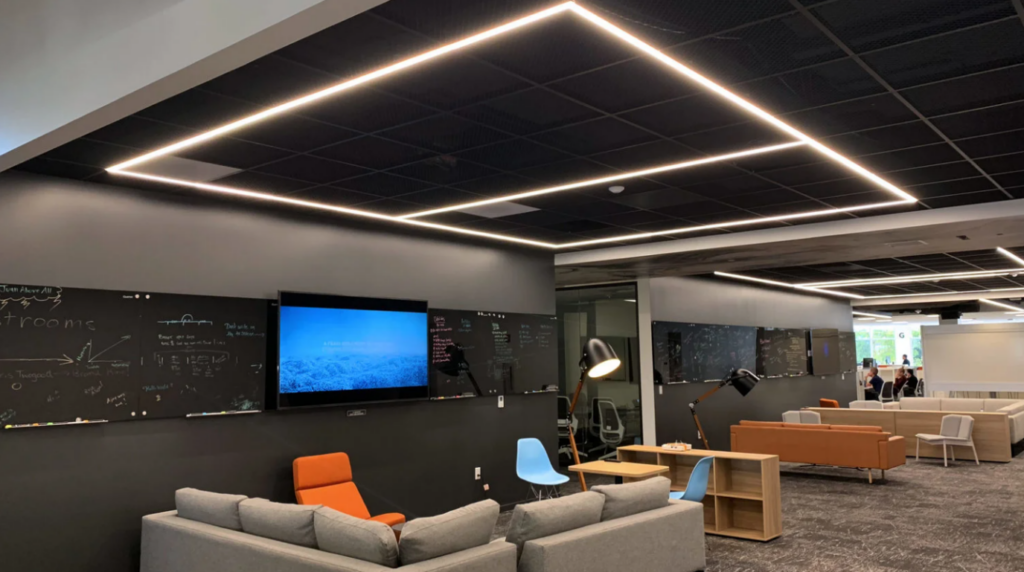 Airelight directly attached to T-bar grid