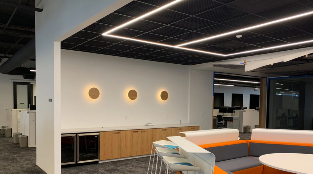 Airelight directly attached to T-bar grid